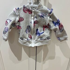 Carters Butterfly Print Zip-Up Jacket